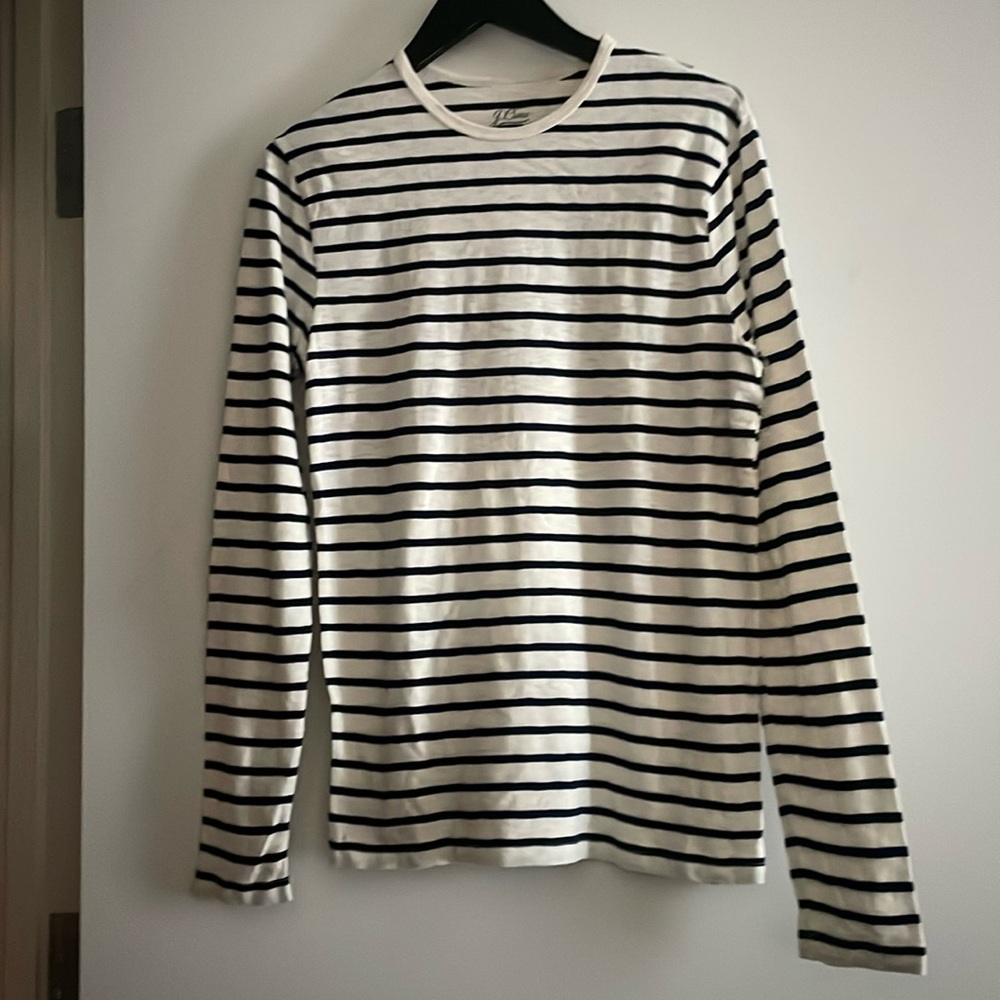 J. Crew striped long sleeve Tee size S